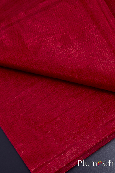 Nappe en organza - 140 x 280 cm - amarante
